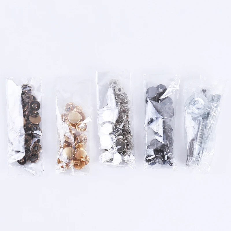 40 компл./упак. металлические вставные кнопки Пресс застежки с 4 шт. DIY крепления