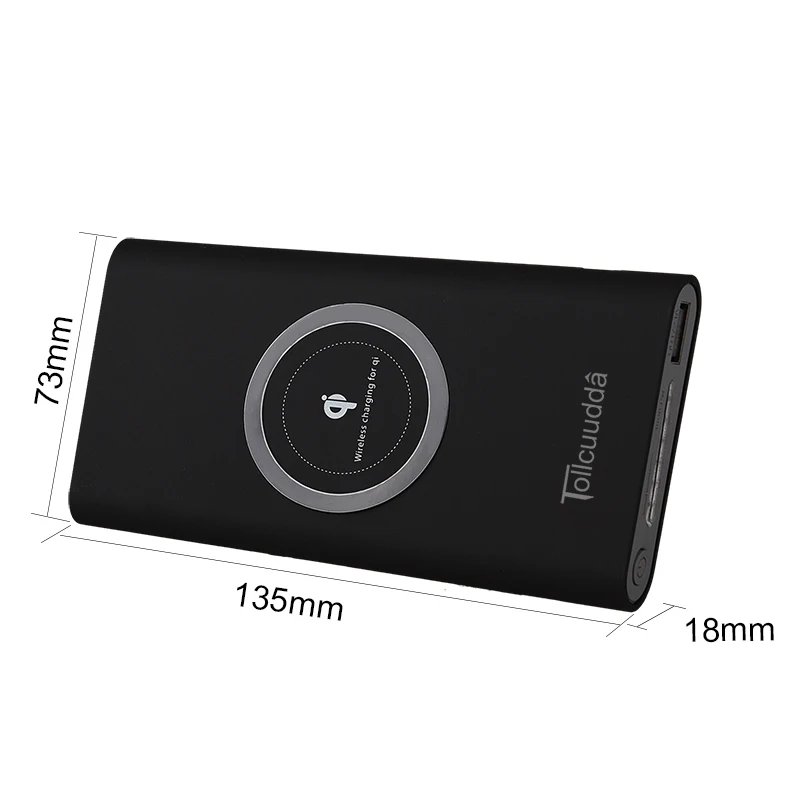 

Qi Wireless Charger Power Bank 10000mAh For iPhone X 8 Plus Samsung S8 S9 Plus Wireless Charging pad Portable External Battery