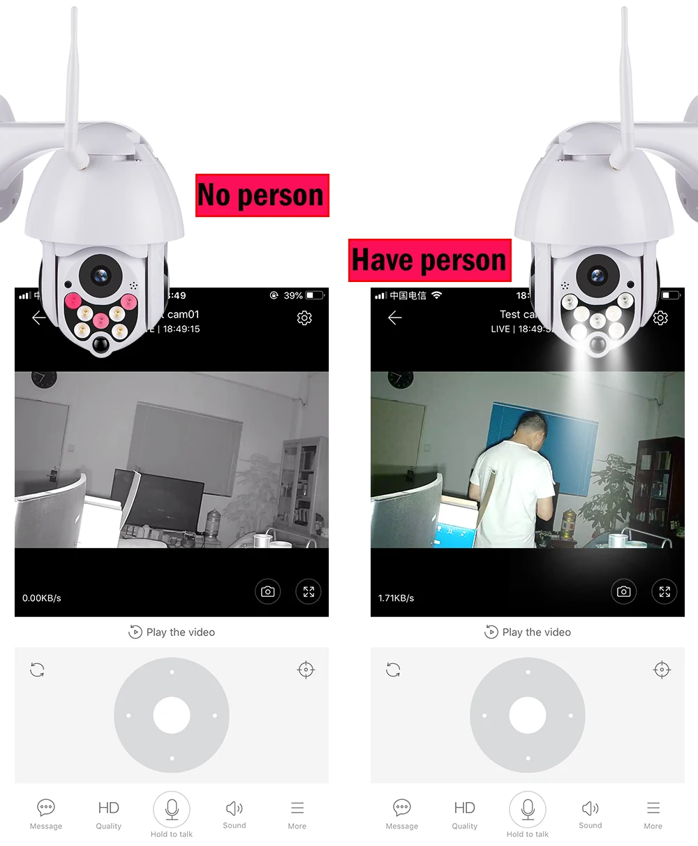 USAFEQLO, 1080 P, PTZ, IP камера, уличная, скоростная, купольная, беспроводная, Wi-Fi, камера безопасности, панорамный наклон, ИК, сеть видеонаблюдения, 1080P