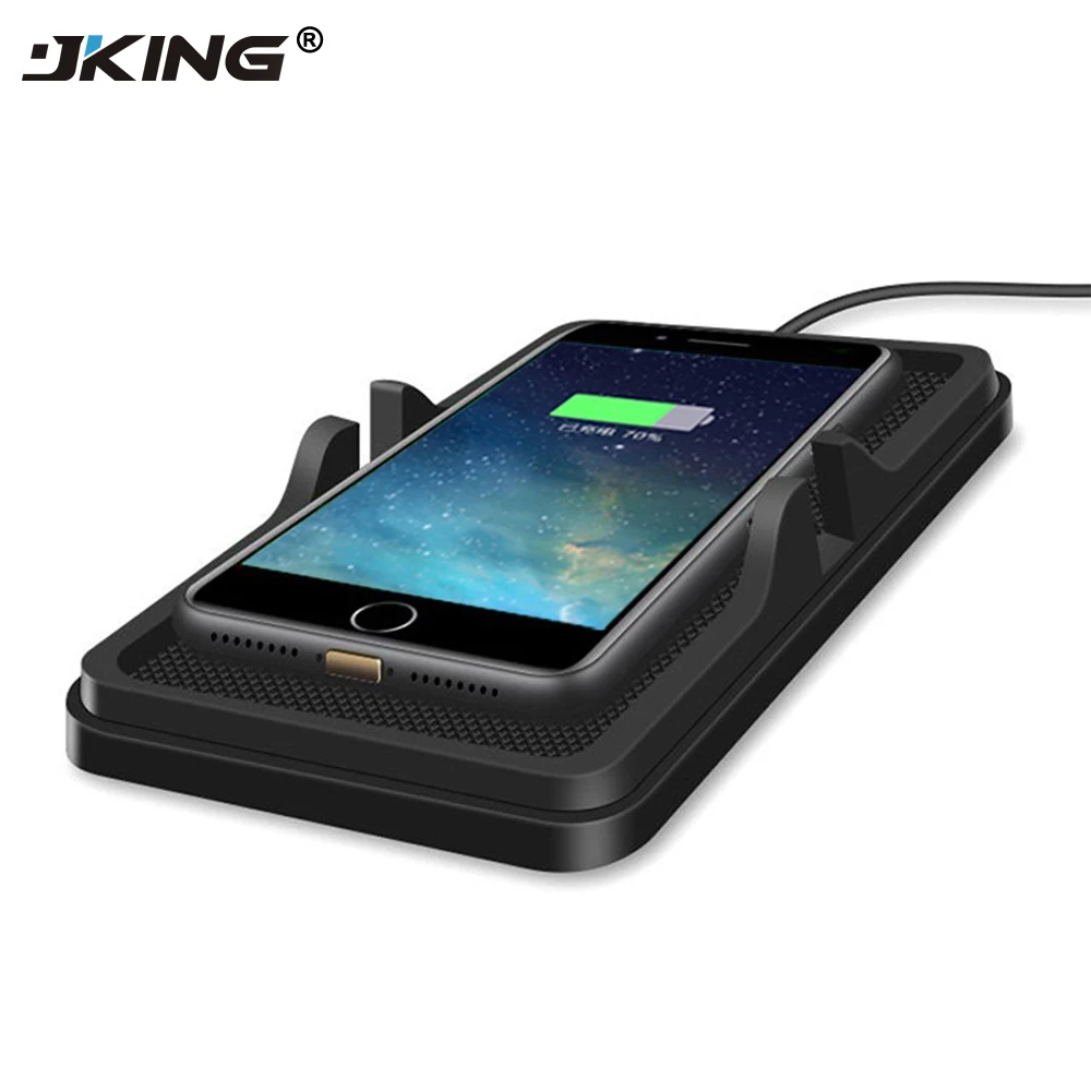 Оригинальное автомобильное беспроводное зарядное устройство JKING Qi для Samsung S7 S6 Edge