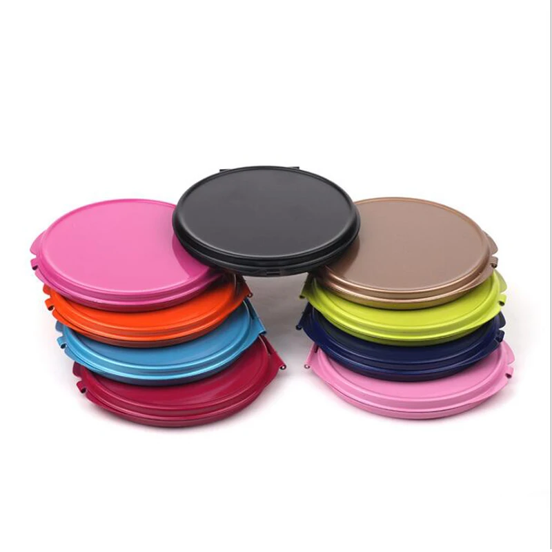 Радуга 73 мм карманное зеркало круглое пустые компактные зеркала поставка DIY