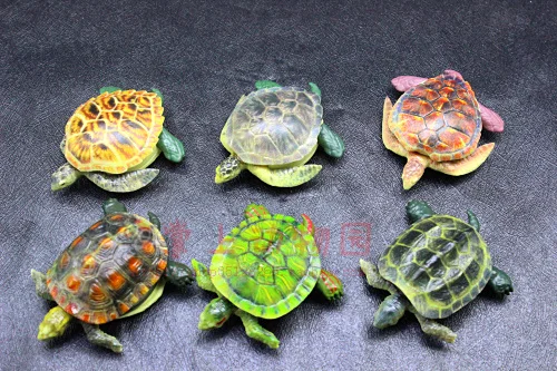

pvc figure model toy 6pcs/set turtle fly out