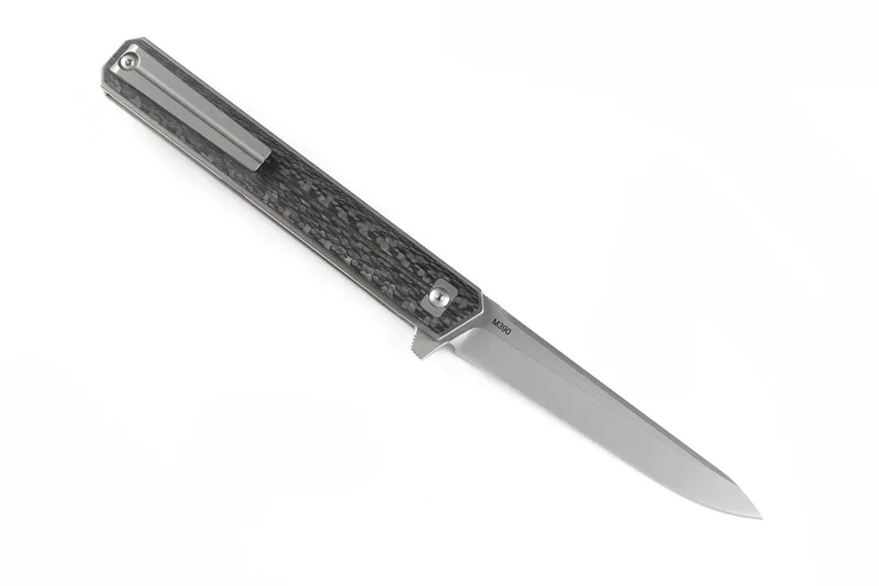 Волшебный складной нож QM Qwaiken Tatical Flipper С Титановой ручкой M390 шариковый подшипник