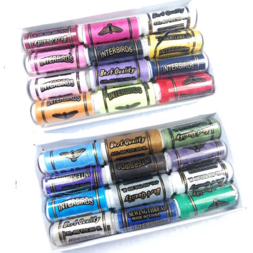 24 шт. цвета золотник полиэстер прекрасные качества машин шнур темы строка | Дом и