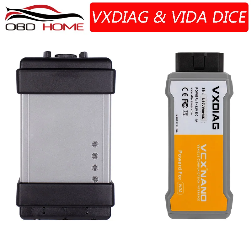 VXDIAG для Volvo Vida Dice 2014D Автомобильный сканер для Volvo Vida Dice с полным чипом для Volvo Vida Dice VXDIAG для Volvo Dice USB