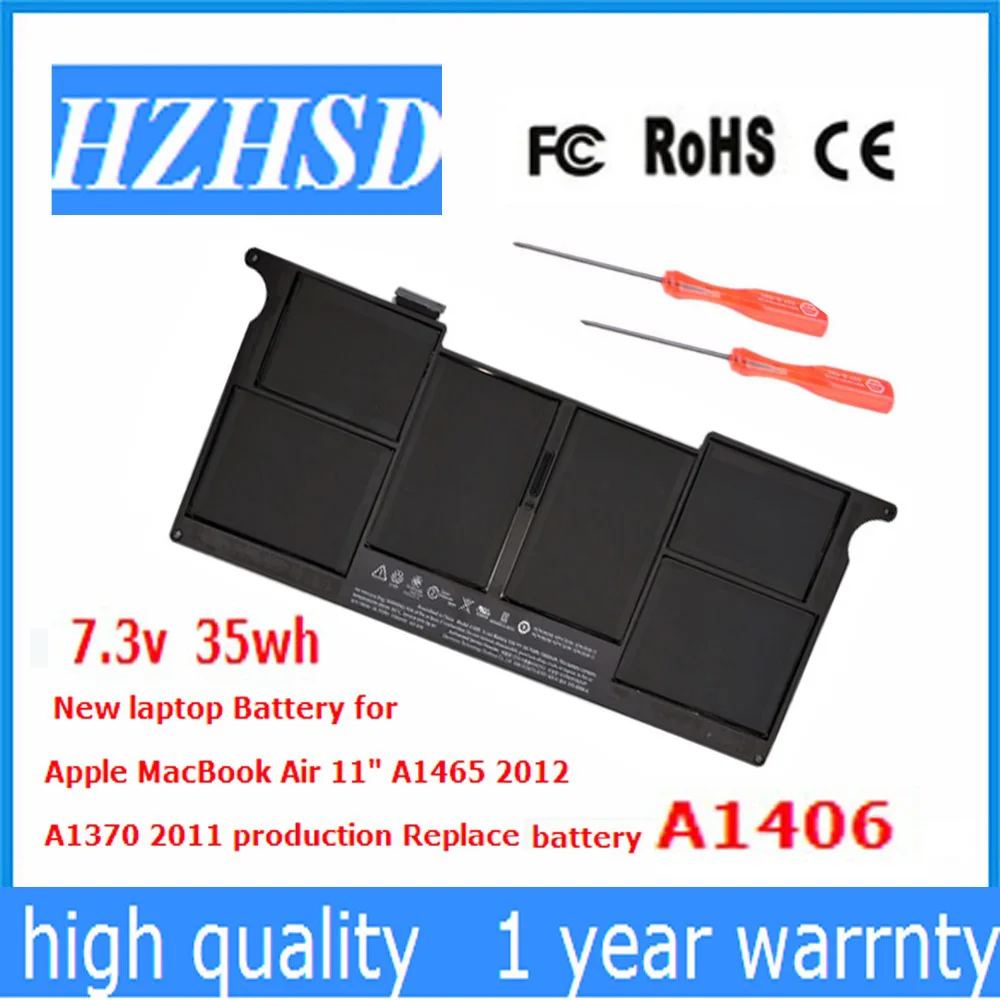 Аккумулятор для ноутбуков Apple MacBook Air 7 3 В 35 Вт/ч 11 дюймов A1465 2012 A1370 2011 MC965 MC505 |
