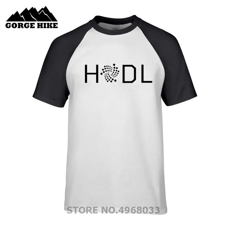 Забавные мужские футболки Hodl новейшие дизайнерские черные хлопковые с коротким