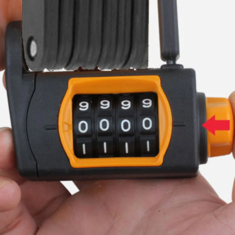 Хит складной велосипедный замок для горного велосипеда с паролем сплав рулем