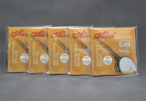5 комплектов, AJ05, сталь, медь, DBGCG, 5 строк, струны для банджо (009 011 013 020 009)