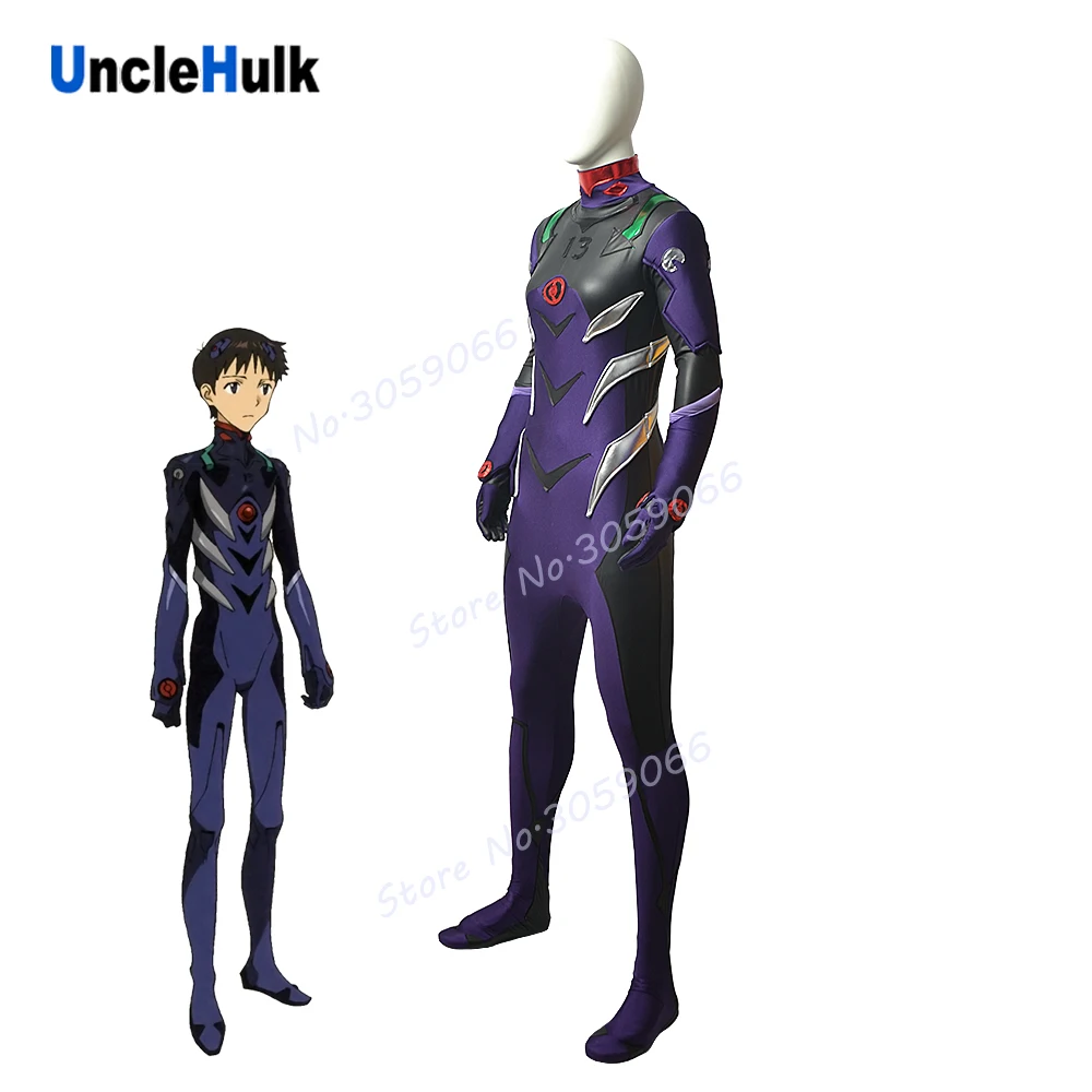 EVA13 Ikari Shinji неоновые генераторы костюм Зентаи Evangelion для косплея на Хэллоуин