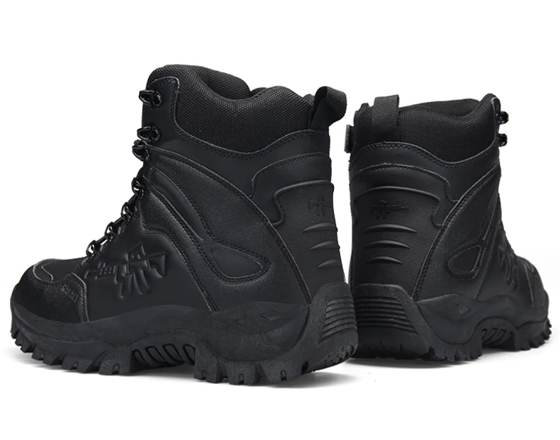 SERENE Brand Men's Boots Military boot Combat Mens Chukka Ankle Bot Tactical Big Size Army Bot Male Shoes Safety Motocycle Boots