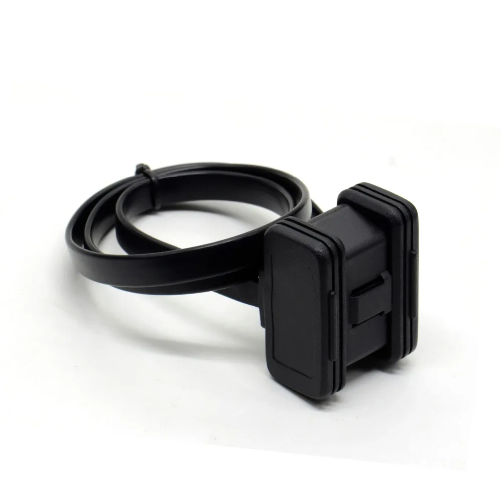 Кабель-лапша OBD2 30 см 60 100 Удлинительный кабель 16-контактный штекер на разъем OBD II