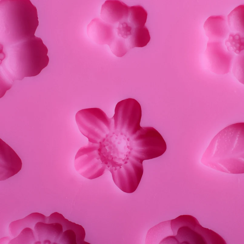 Из мультфильма Холодное сердце 1 шт. форма цветка силиконовой формы 3D Fondant