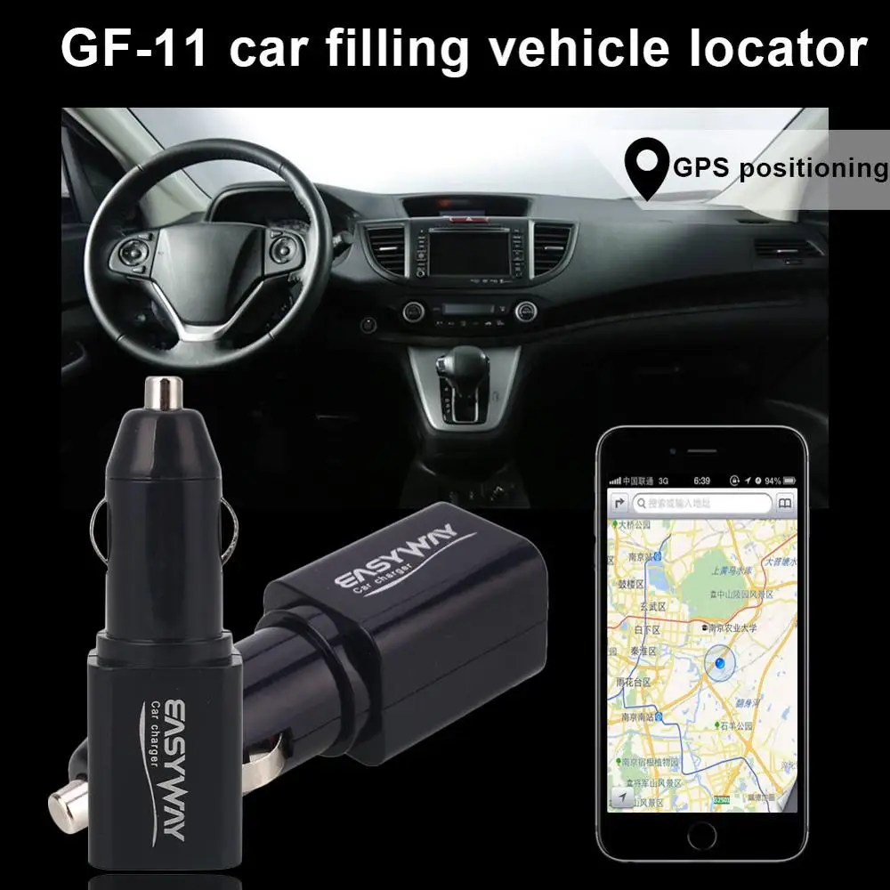 Мини gps трекер автомобильный трекинг Rastreador USB Автомобильное зарядное устройство