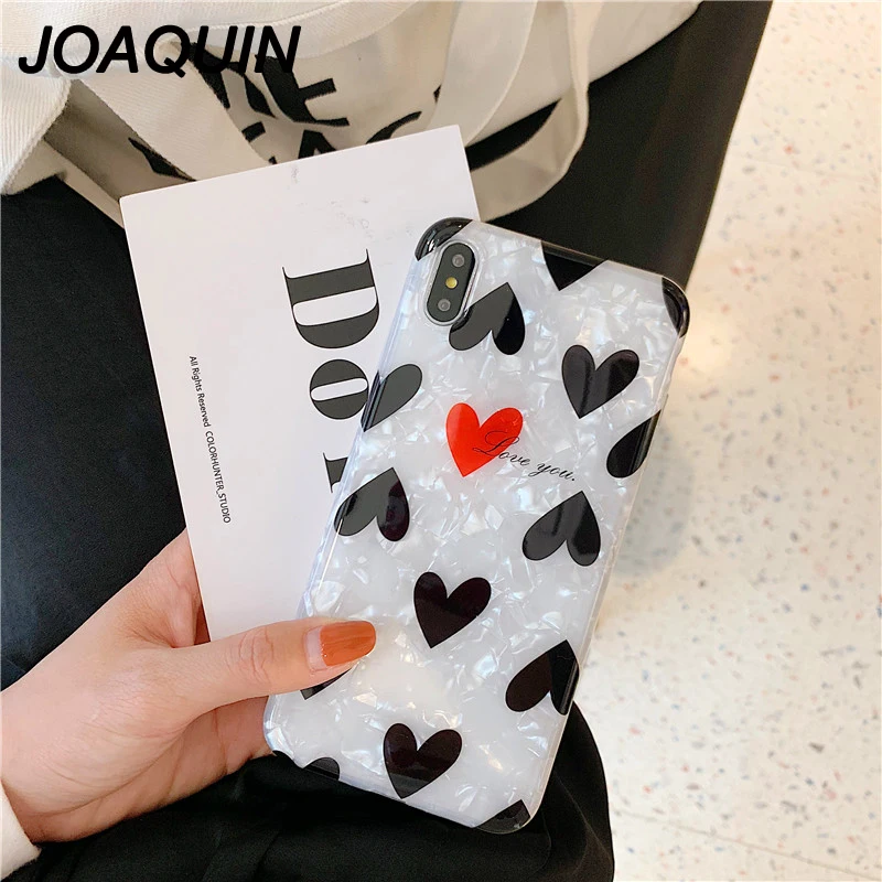 Korea Hot Sale Case for iPhone 6 6S 7 8 Plus Soft Silicone IMD Full Body Cases X XS MAX Cover Conch Shell Capa Fundas |