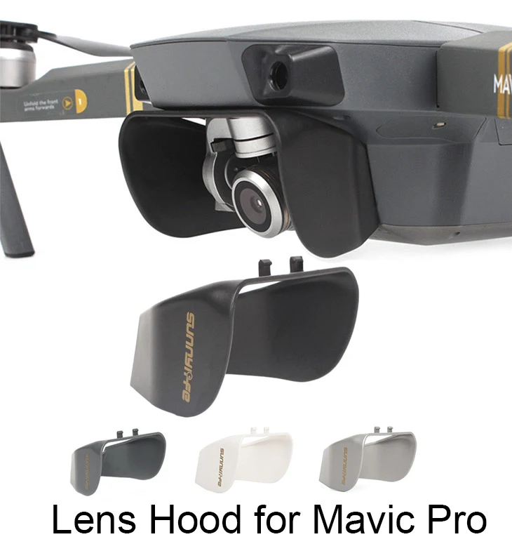 Крышка объектива камеры солнцезащитный козырек для DJI Mavic Pro Platinum Snow Drone камера Gimbal Защитная крышка объектива аксессуары