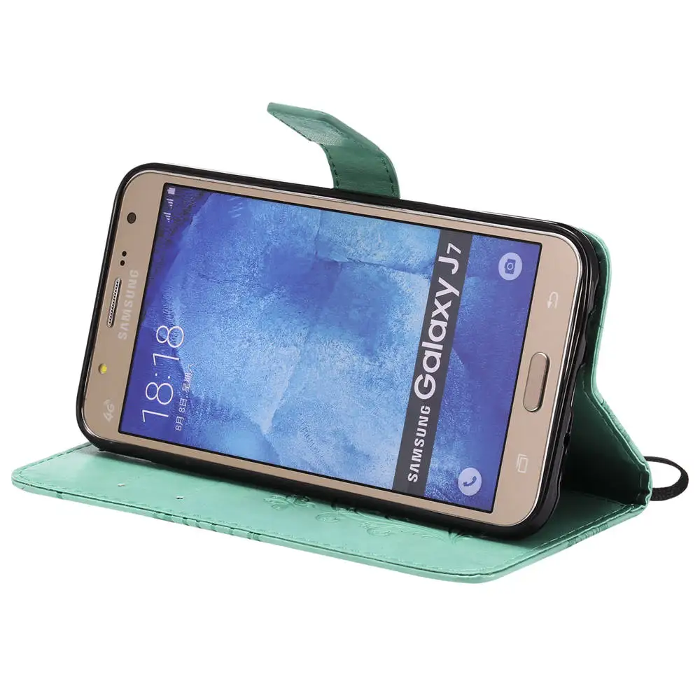 3D рельефные Чехлы для SAMSUNG Galaxy J7 2015 SM-J700M SM-J700H/DS С Откидывающейся Крышкой в виде