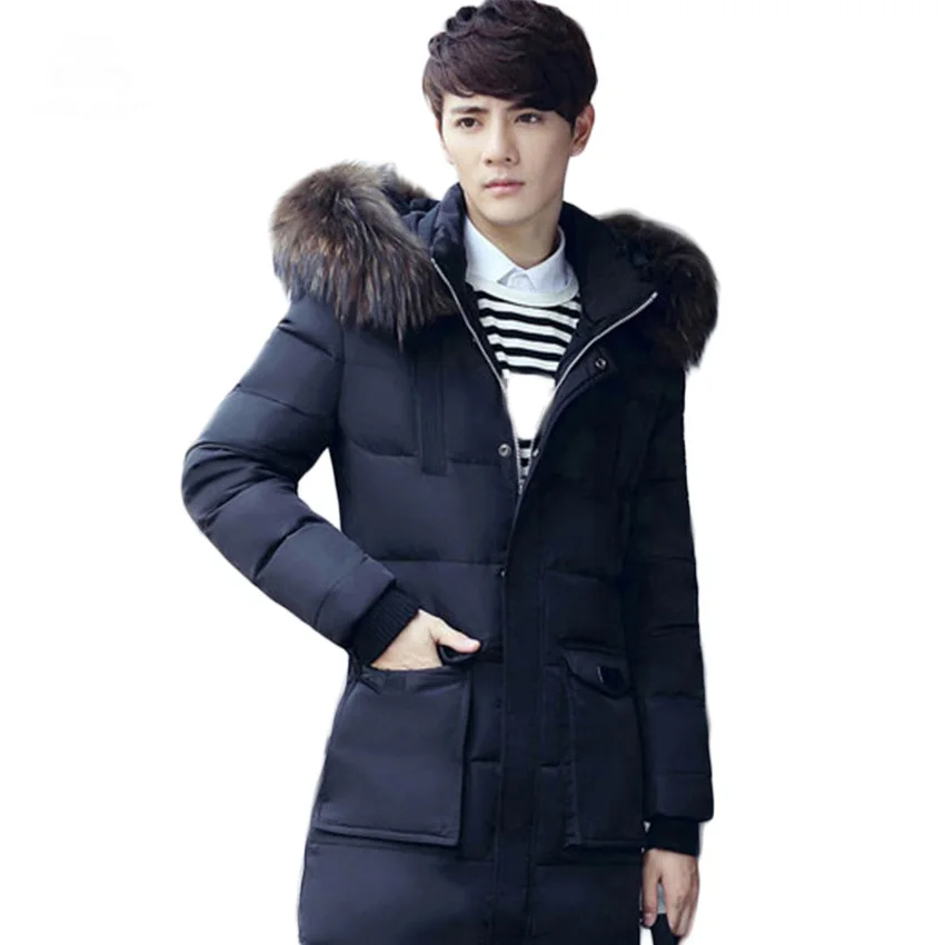 Бесплатная доставка 2016 новый Толщиной Теплая Зима Куртка Мужчины Размер Высокое