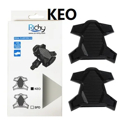 KEO 1pair Педали для дорожного велосипеда плоский шип самоблокирующийся адаптер для преобразования педали для R540 R550 SPD педали для дорожного велосипеда и Look-Keo - Цвет: KEO 1pair