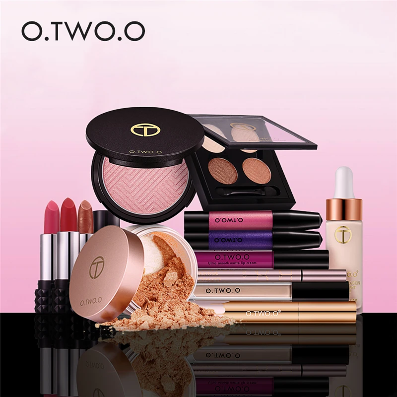 O. TWO. O, черного и золотого цвета серии Make Up набор инструментов 13 шт./компл. с косметикой профессиональная акустическая система Красота Make Up набор косметики