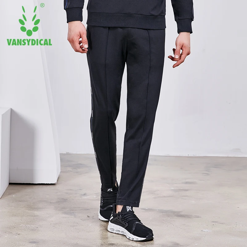 SPT Vansydical Winter Sports Running Pants Men's Printed Ribbon Gym Long Trousers Outdoor Fitness Workout Jogging Sweatpants |
