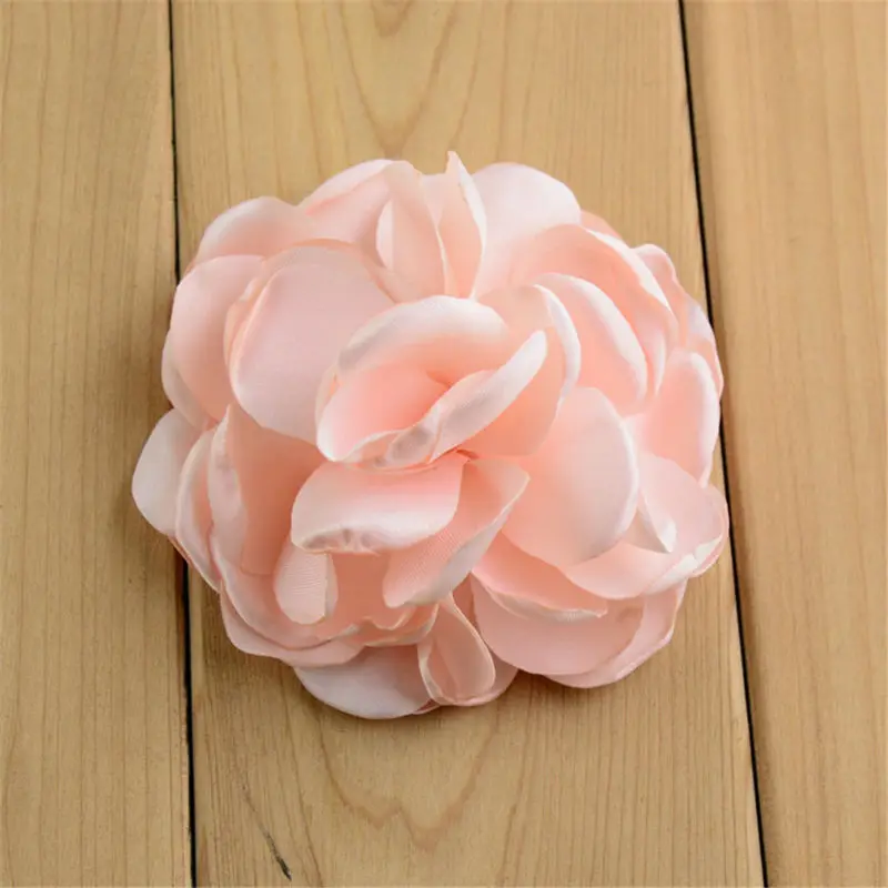 New Brand 15Pcs/lot About 3.15&quot 27Colors DIY Hand Baked Edge Chiffon Flowers For Baby Headband Hair Clip Accessories BB54 |