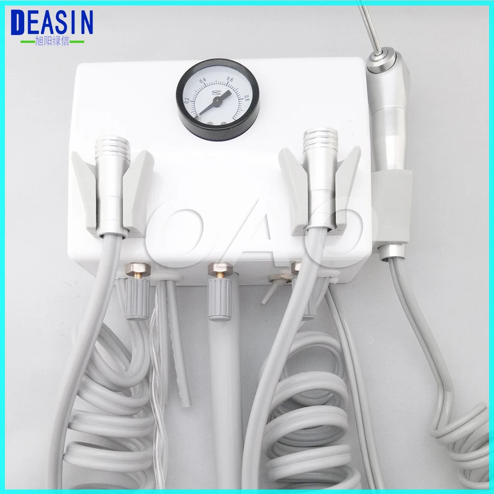 Wall Type Hanging Dental Lab Portable Turbine Unit connection with 4 hole or 2 hole Handpiece tube