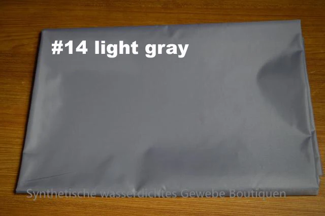 14 light grey 2 м/лот уличная ткань 210 т полиэстер Тафта Защита от солнца водонепроницаемые палатки покрытие автомобиля зонтик ткань с полиуретановым покрытием - Цвет: 14 light grey