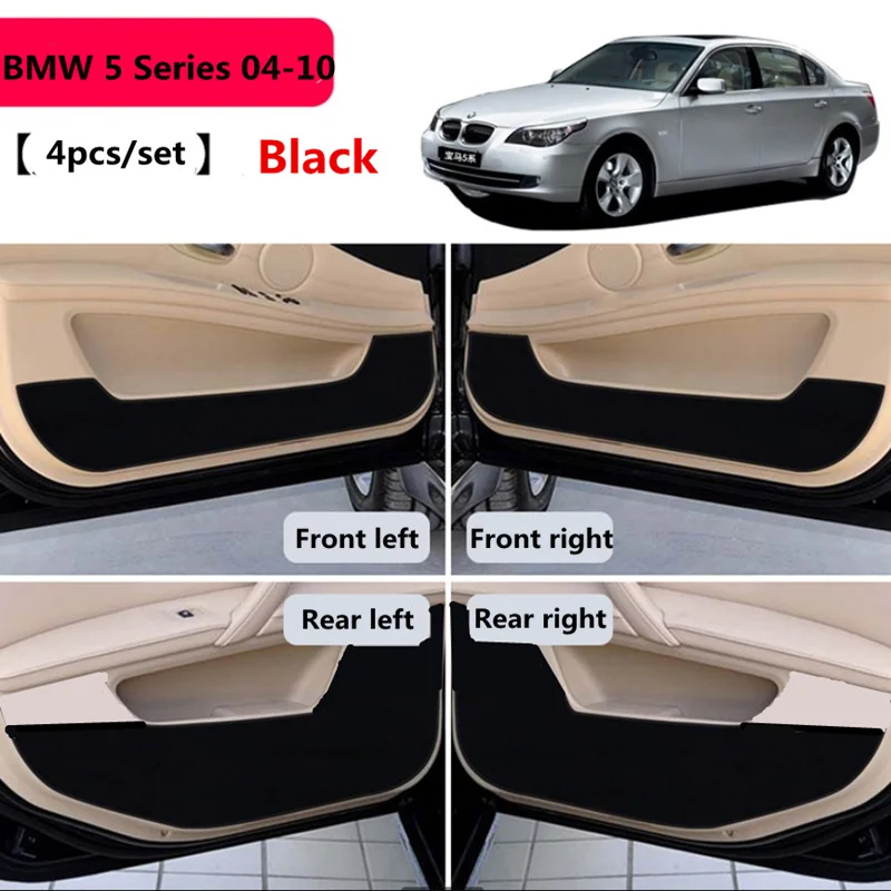 

TAIJS противоударный Автомобильный Дверной Коврик для BMW 5 серии 2004-2010 4 шт./компл. Автомобильный Дверной пылезащитный чехол для BMW 5 серии
