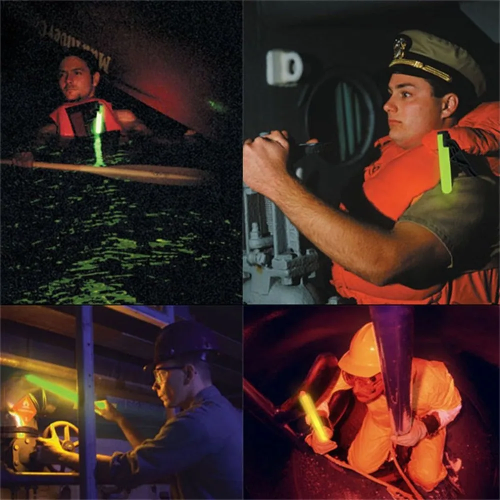 6-Inch Light Sticks LED Plastic Wands Rally Rave Cheer Batons Party Flashing Glow Stick With Hook For Camping Sale | Дом и сад