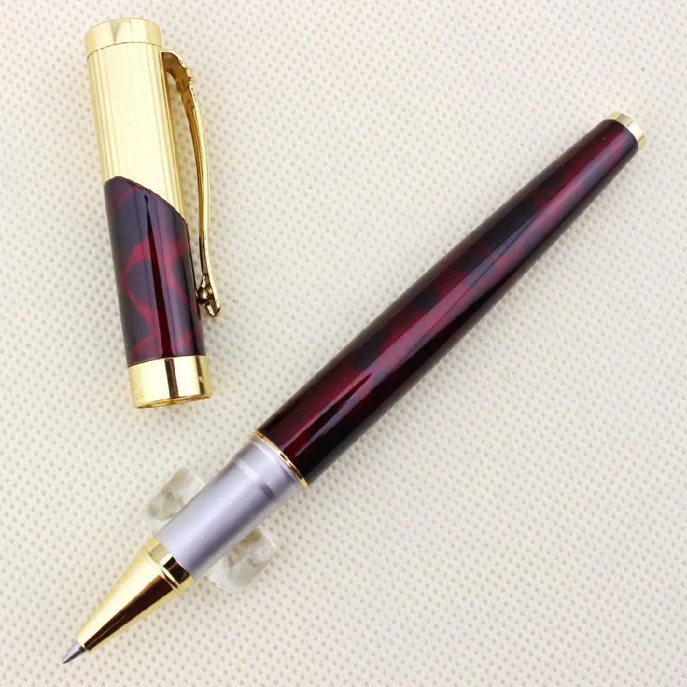Jinhao 9009 темно-красный и золотой роскошный Алмазный дополнительный тонкий