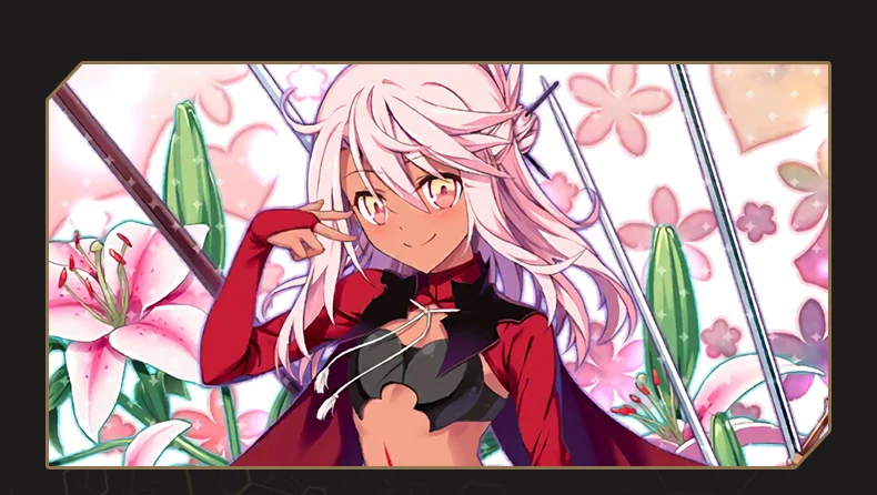 В наличии Fate/kaleid liner Illyasviel Von Einzbern Карнавальный Костюм Черное великолепное платье