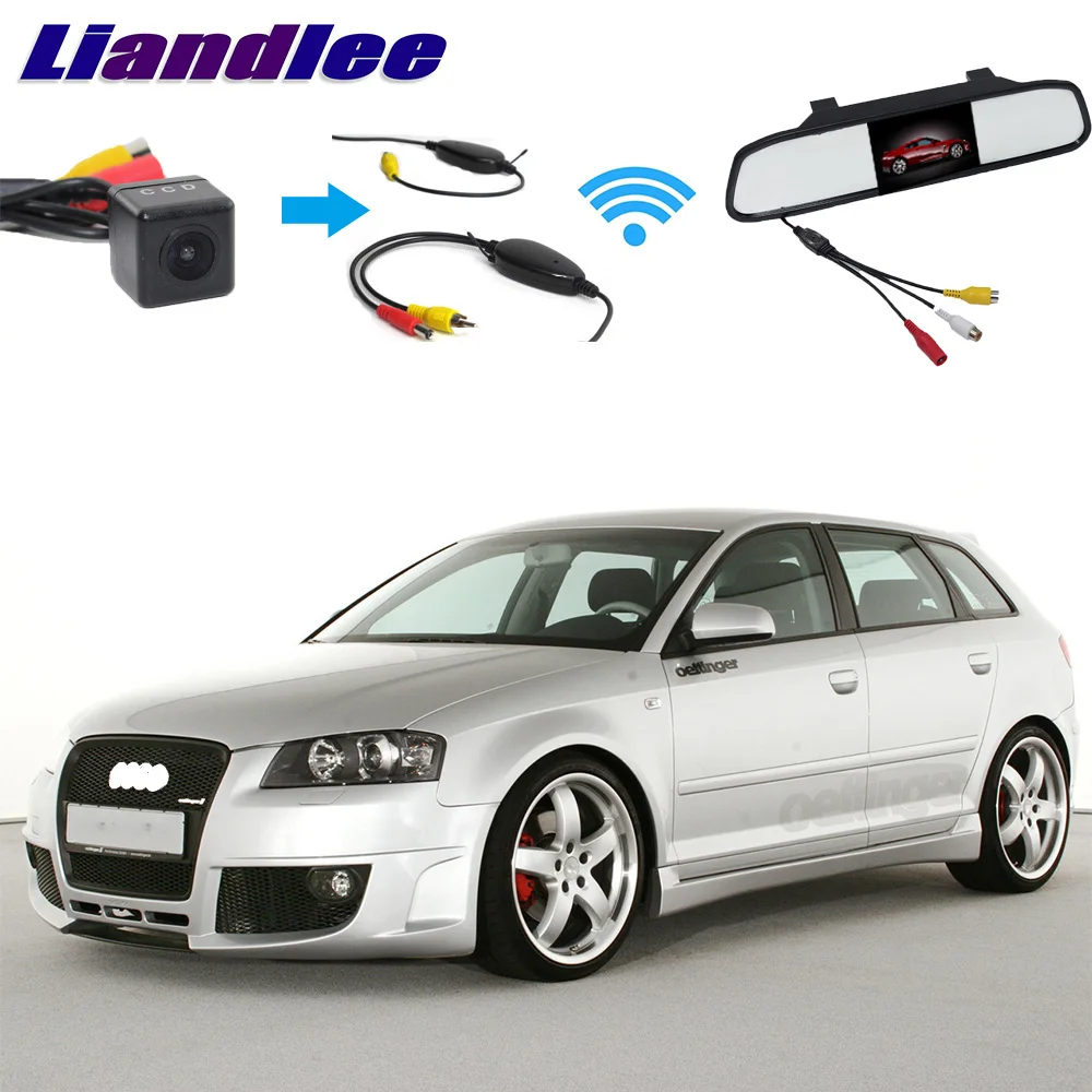 Liandlee 3 в 1 беспроводной приемник + зеркало монитор DIY резервная парковочная