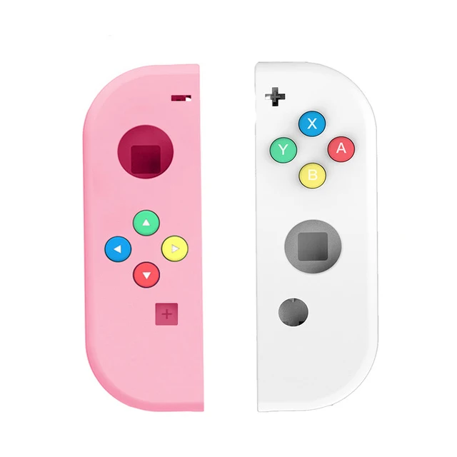 L-Pink R-White Сменный корпус для nintendo Switch NS Joy Con, чехол для пульта дистанционного управления, джойстик для джойстика, чехол для корпуса - Цвет: L-Pink R-White