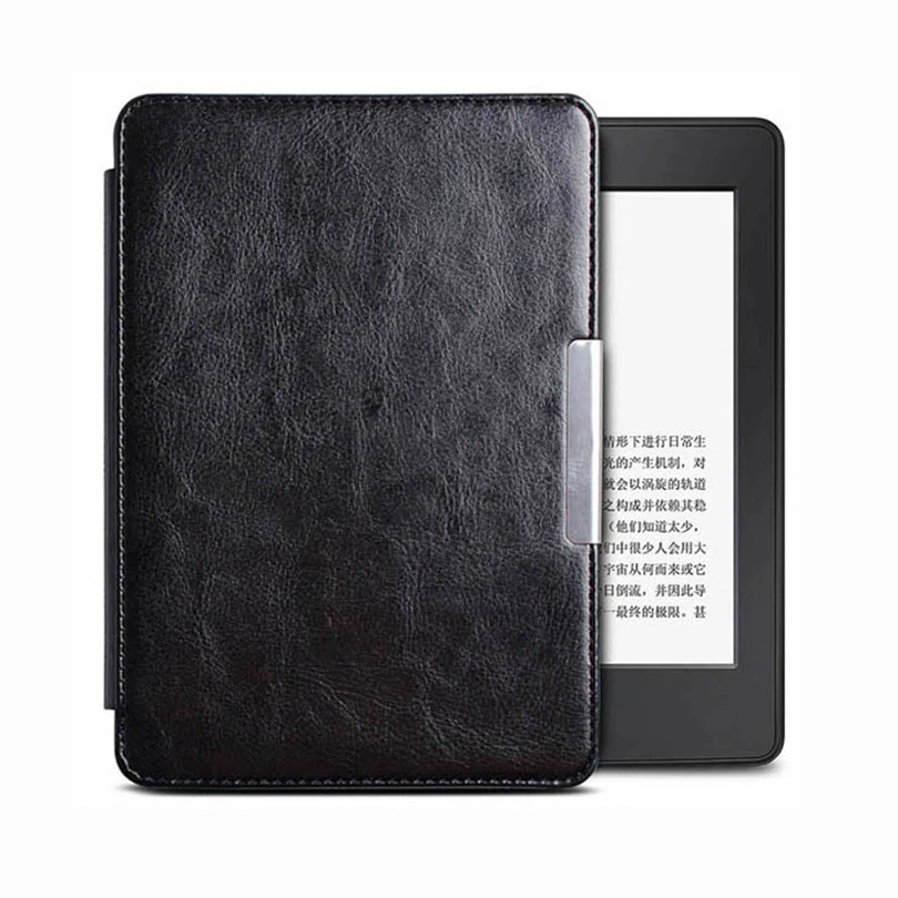 Кожаный чехол-книжка для планшета Kindle Paperwhite(7 поколение) 6 дюймов Магнитный умный противоударный чехол+ бесплатные подарки A20