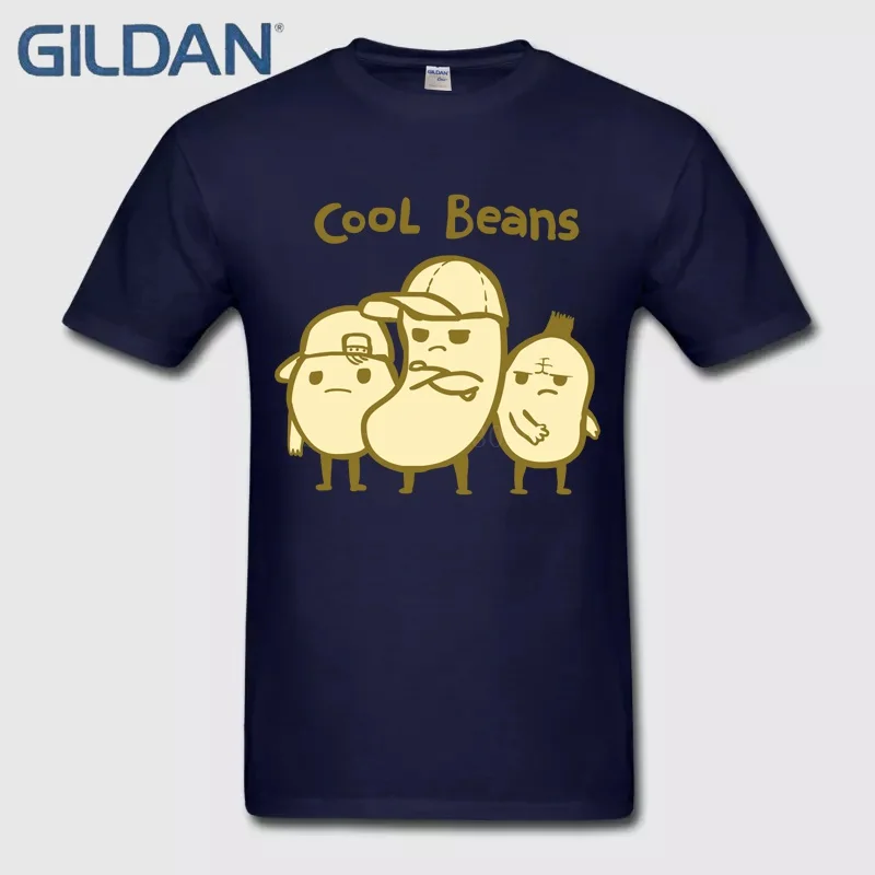 Футболки Cool Beans футболка Стандартный бедра черный с круглым вырезом игра хлопок
