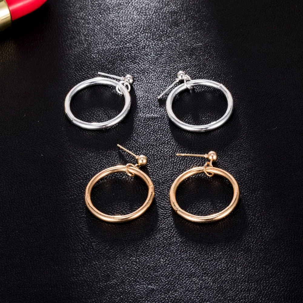 Женские винтажные серьги кольца с геометрическим рисунком|earings fashion jewelry|earrings