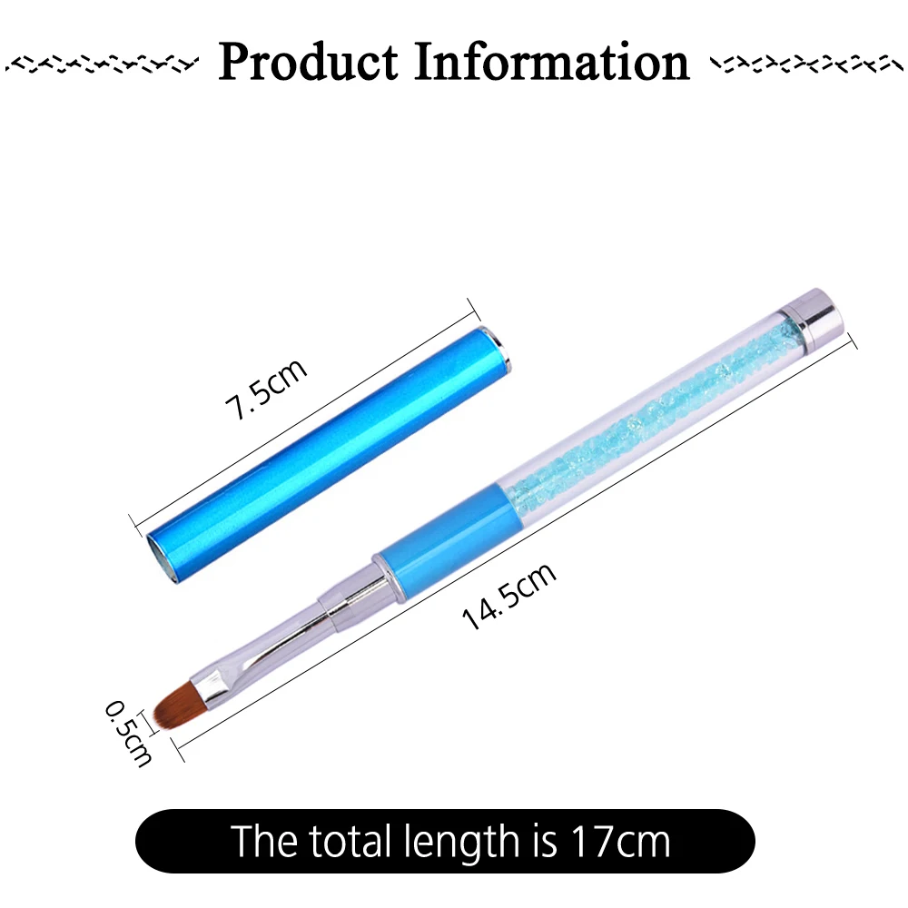 ROSALIND дизайн ногтей акриловая ручка УФ гель щетка для Рисование линий наконечники