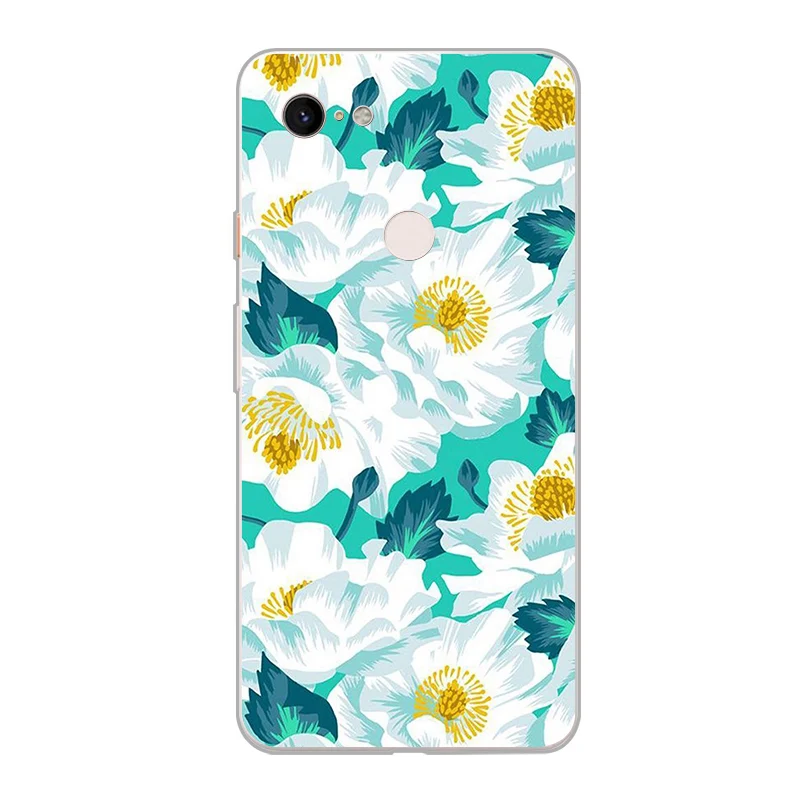 ciciber New Fashion Phone Cases For Google Pixel 3 2 XL Case Soft TPU Back Cover for 3XL 2XL Flower Funda Capa Coque |