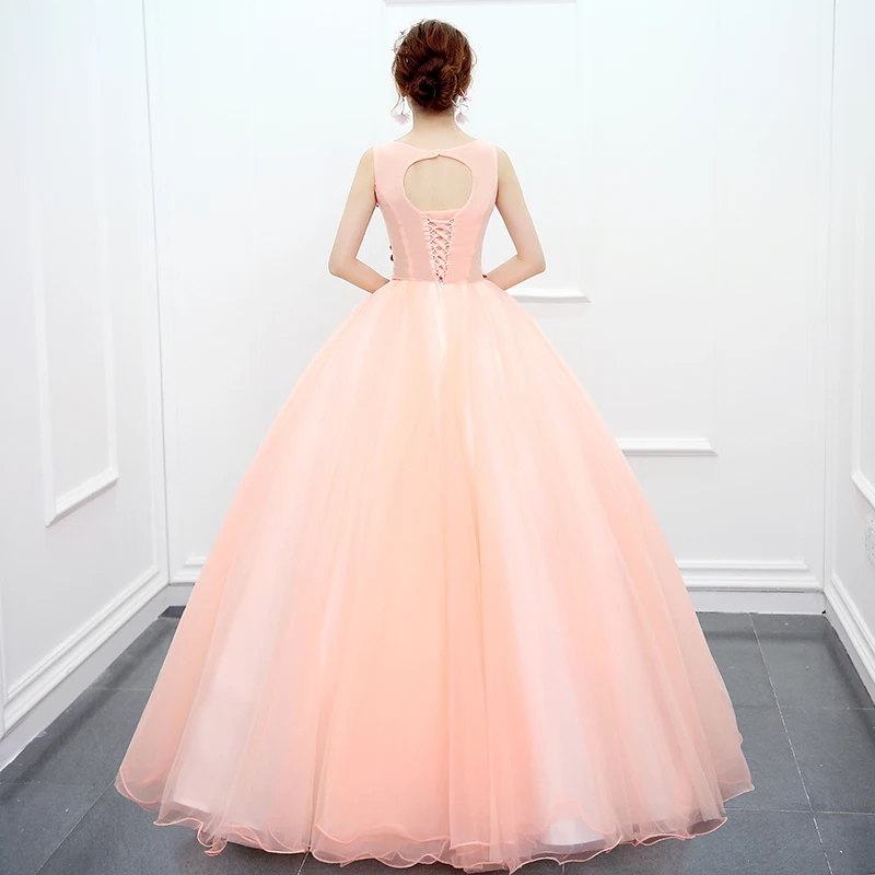 Фото Ruthshen Vestido De Festa Sweet 16, платья для выпускного вечера, дешевые платья с цветочной аппликацией и вышивкой, вечерние платья 2020, длинное вечернее платье №3