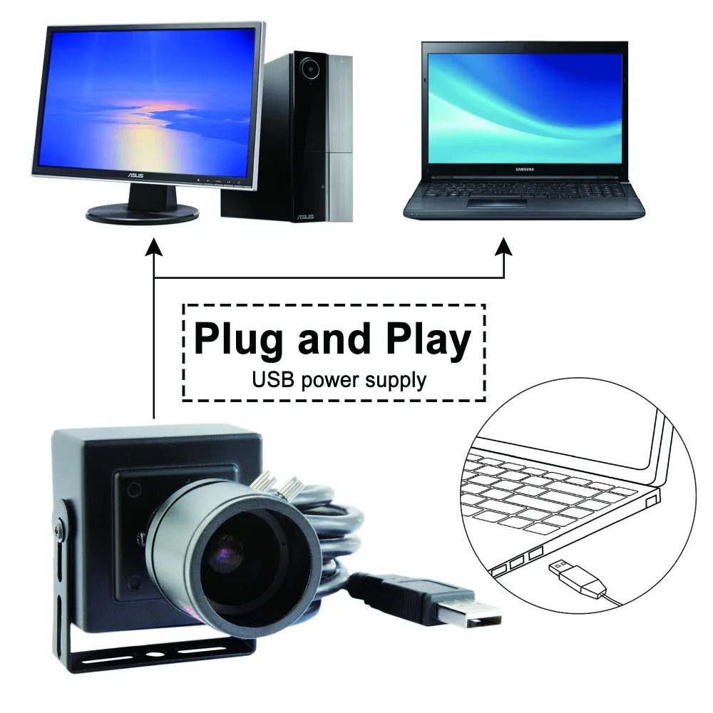Камера с низким освещением Star Light 1.3MP usb камера 2 8 12 мм переменным фокусным