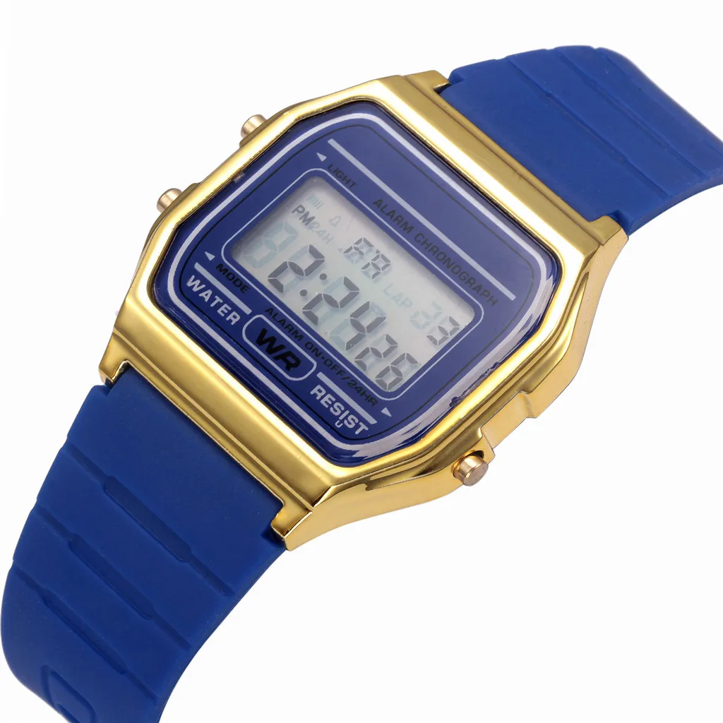 Мужские и женские часы reloj mujer цифровые водонепроницаемые электронные спортивные