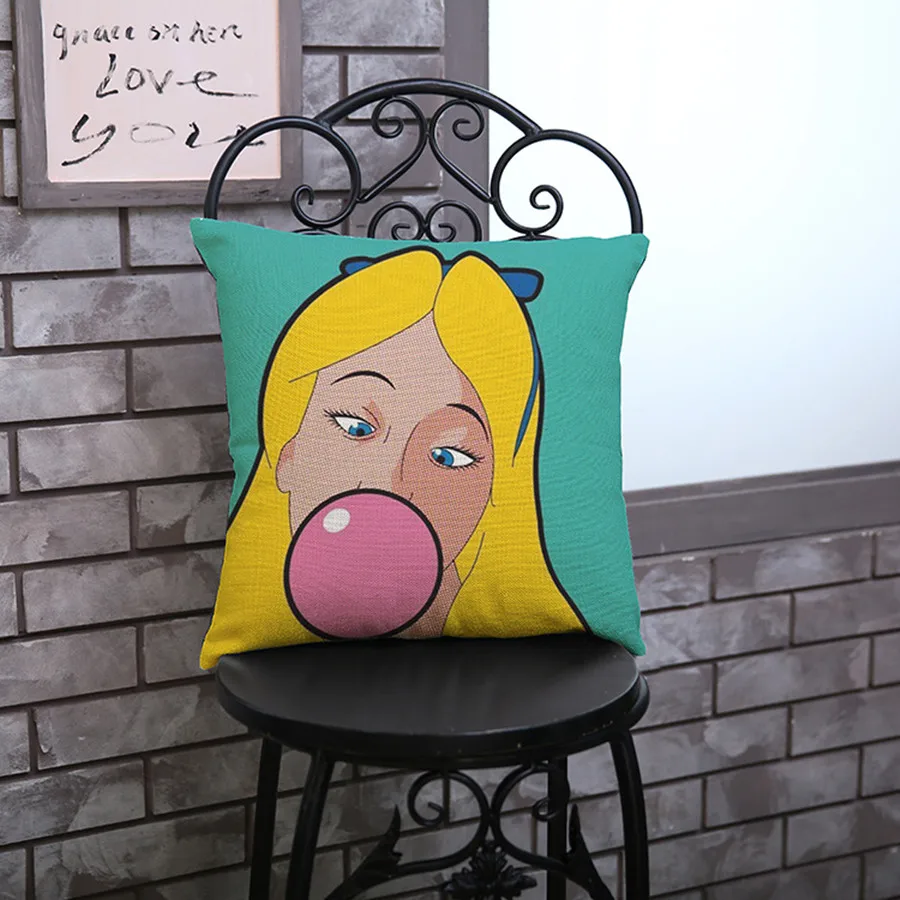 Модная Высококачественная хлопковая льняная декоративная наволочка в