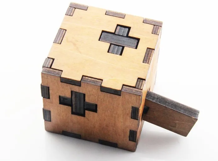 Mylb детские игрушки Swiss Cube деревянные 3d головоломки также для взрослых Kong Ming Lock
