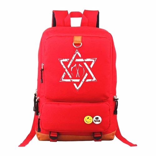 Red 3 ТВ шоу Сверхъестественное SPN Рюкзак Mochila повседневные рюкзаки подростковые Мужские Женские школьные сумки Дорожная сумка для ноутбука - Цвет: Red 3