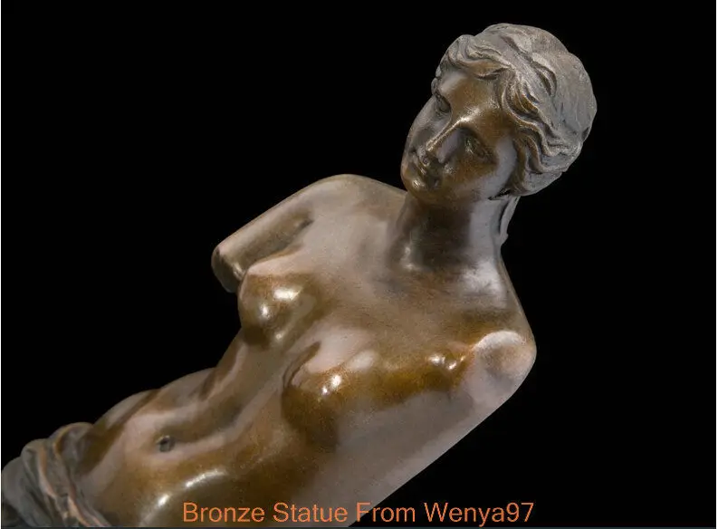 Скульптура SS арт деко афродит разбитые руки женская обнаженная бронзовая статуя