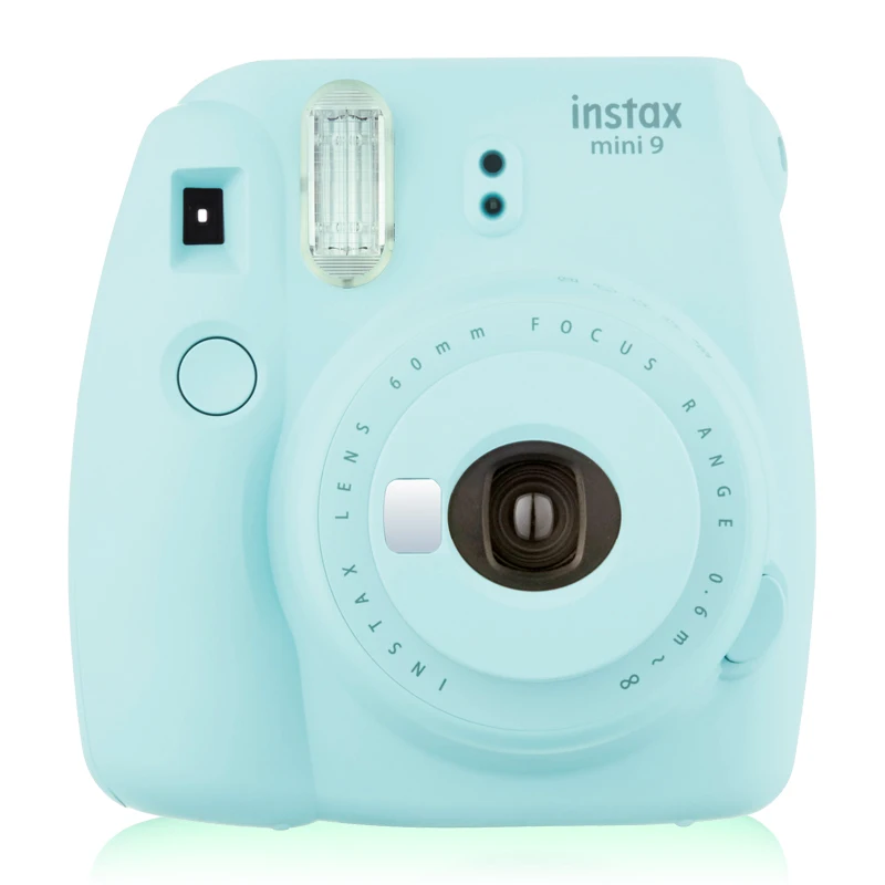 Фотокамера Fujifilm Instax Mini 9 Instant Film Ice Blue с ремешком Fuji Close up Lens|fujifilm instax|camera with photosfilm photo