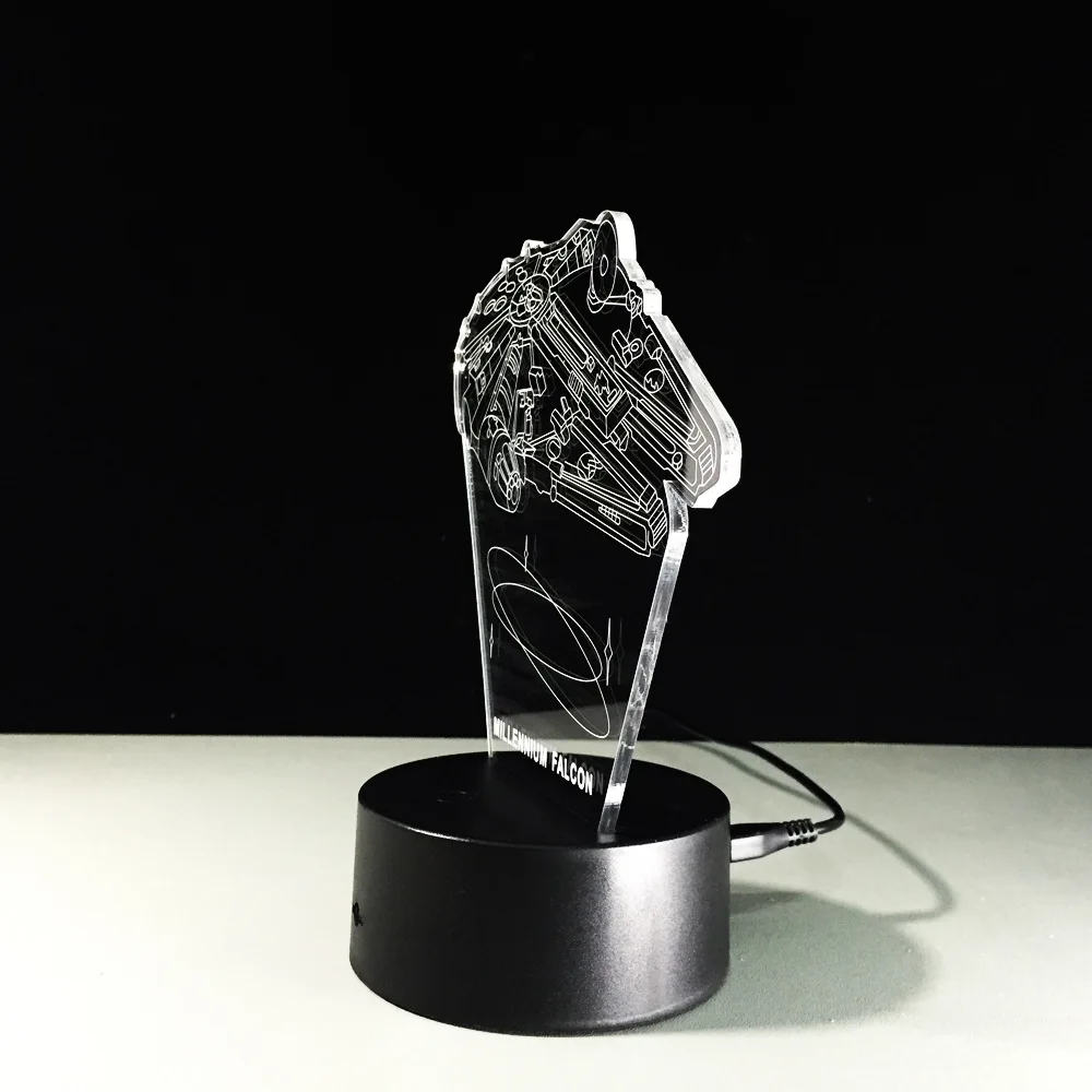 Новинка Usb Led 3d лампа Настенный светильник на батарейках акриловый ночник мини