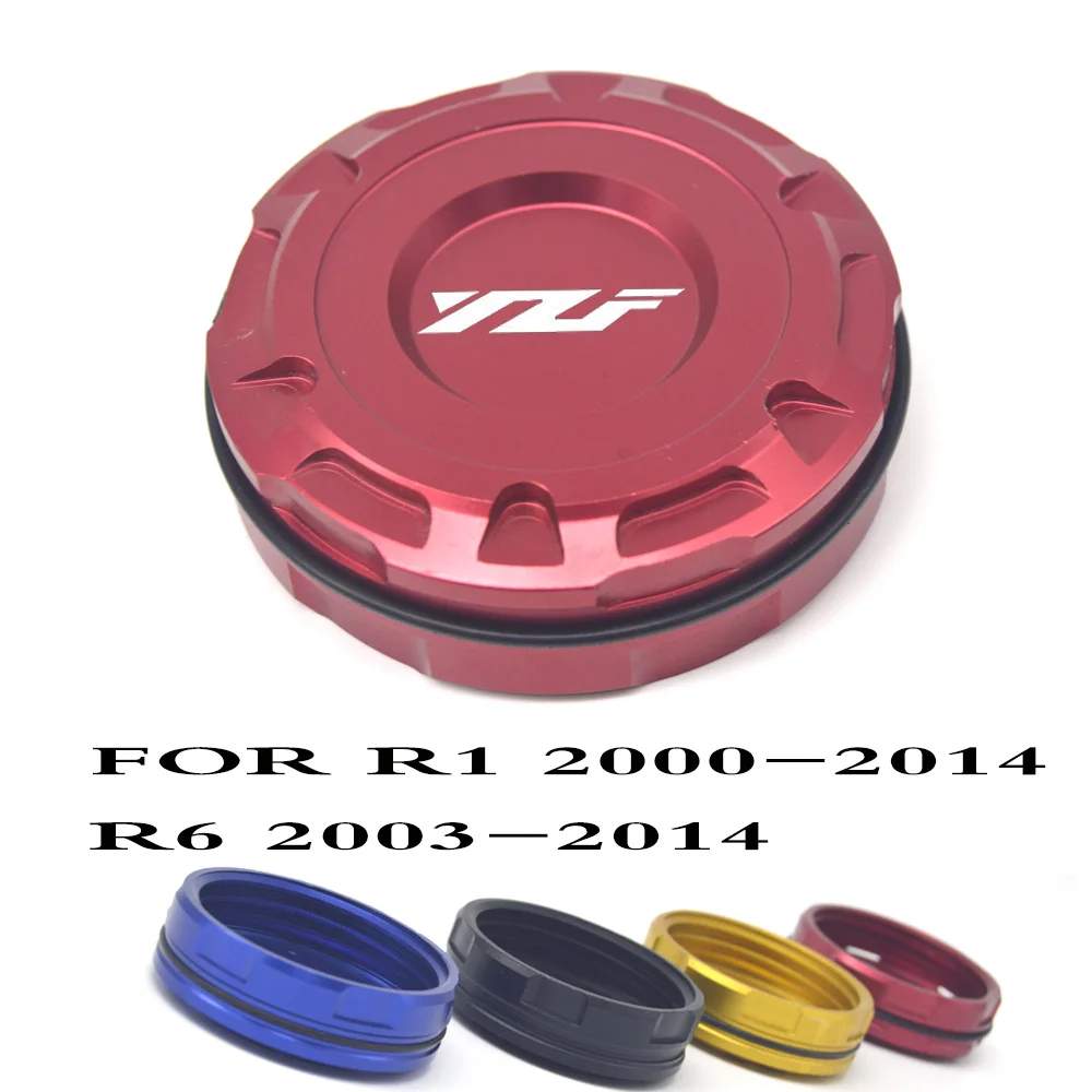 

Motorcycle CNC Front Brake Master Cylinder Reservoir Cover Cap For Yamaha YZF R1 YZFR1 2000-2014 YZFR6 YZF R6 2003-2014