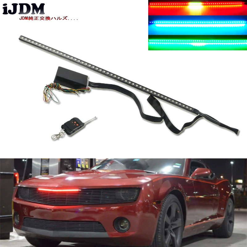 IJDM 20 дюймов 48 светодиодный RGB 7 цветный Knight Rider освещение сканера для автомобиля